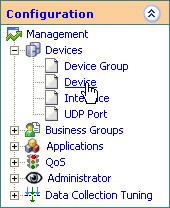 Configuration Menu Device